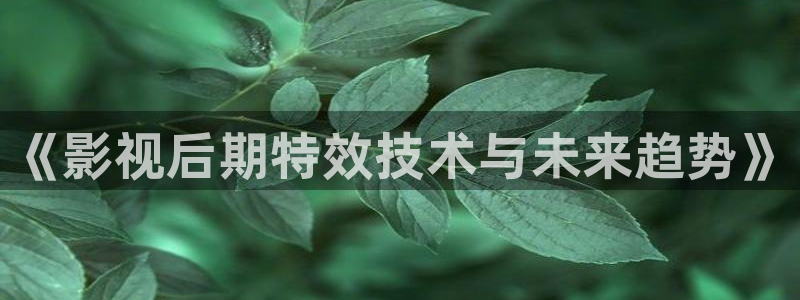 91超碰麻豆：《影视后期特效技术与未来趋势》